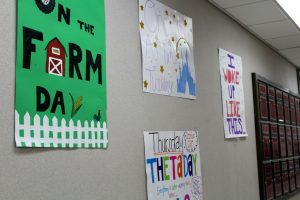 Posters representing each themed day of Homecoming week. 