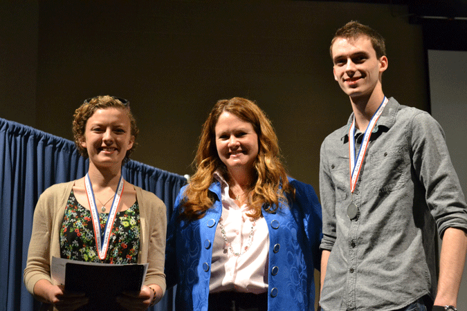 Seniors Jordan Moorefield and Justin Oakes placed in regionals for the short story competition. 
