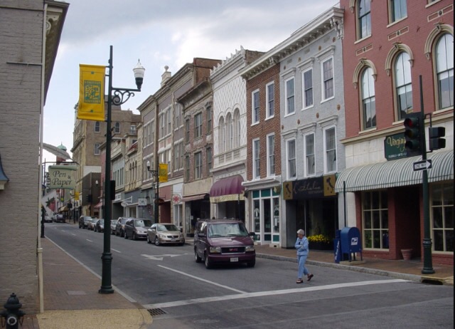 Courtesy of Creative Commons. This picture of downtown Danville shows the uniqueness of the town.