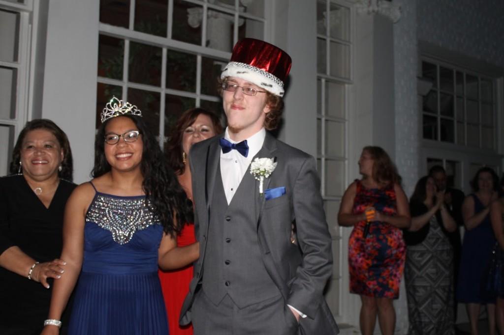 A.J. and Prom Queen Bridget Carter upon being crowned.