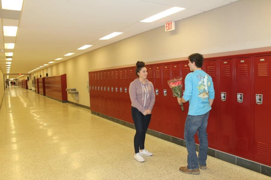 Sophomore McKinley Payne asked freshman Harley Hearp to be his Valentine. 