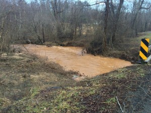 Near flooding was reached at 4:30 pm on Hillcreek road in the Whitmell community.