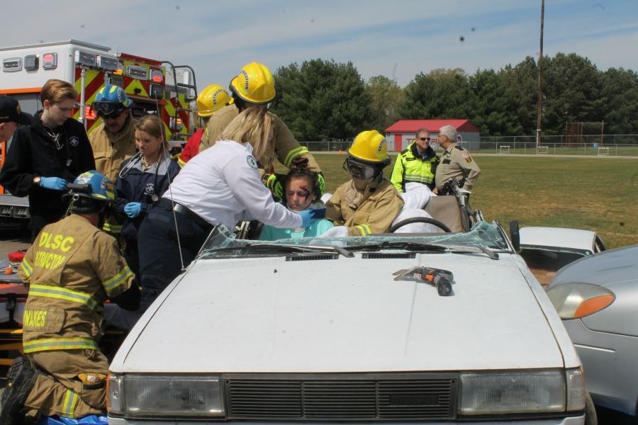 Assembly held to drive students to safety