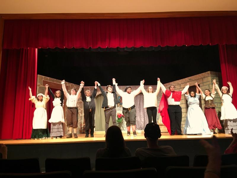 The 2016 Drama cast begins to bow for their curtain call. 