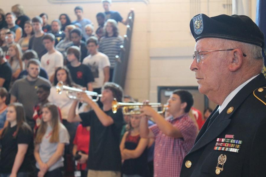 Taps was played by senior Brandon Warren and junior Jacob Moss.