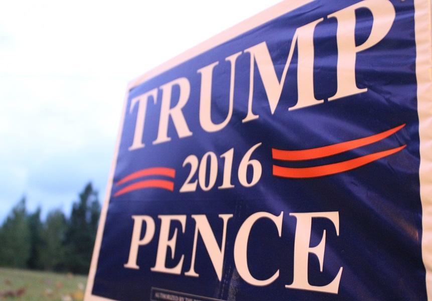 Support for presidential candidates range from bumper stickers to yard signs.