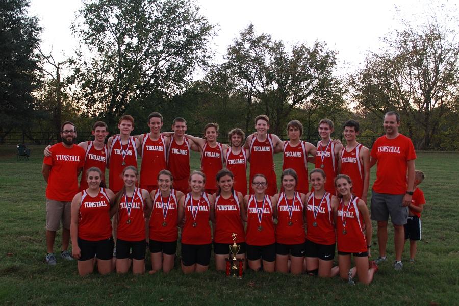 Tunstalls 2016 XC team stand proud after running a hard race.