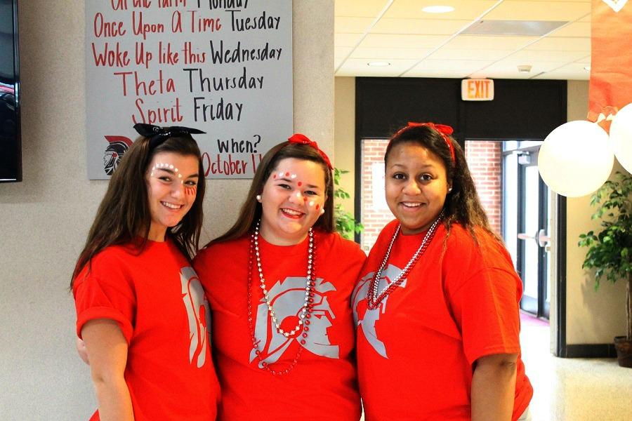 Joan Wynne Reynolds, Megan Saunders, and Makayla Law are part of the class of 2018. 