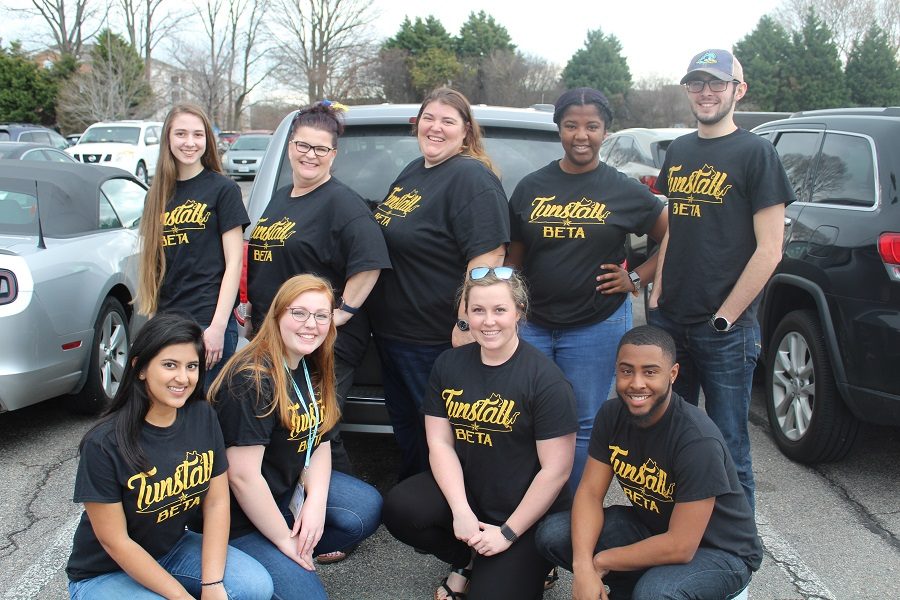 Left to right, back row: Jessica Durand, Jennifer Watson, Tara Mills, Lauren Jackson, Eli Ashworth; front row: Pragya Chaturvedi, Mary-Catherine Jones, Olivia McCraw, Grant Dixon