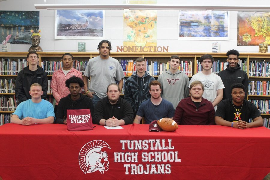 Bray and some of his football brothers gathered around him to show their support.