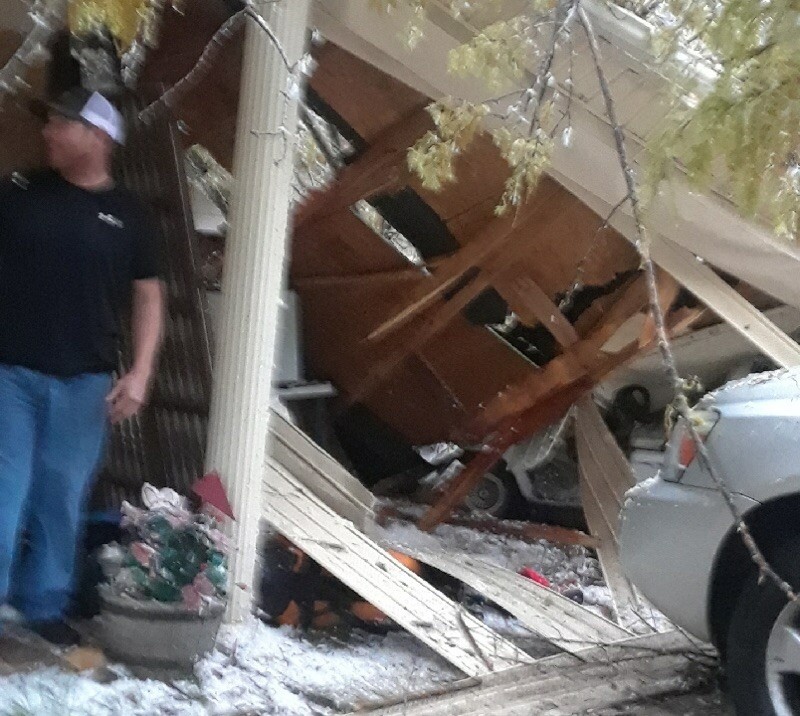 Junior Allison Sparks grandparents house on Old Mayfield Road. 