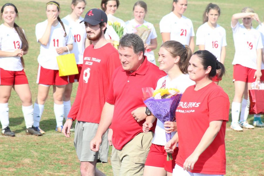 Girls soccer defeats GW Eagles on senior night