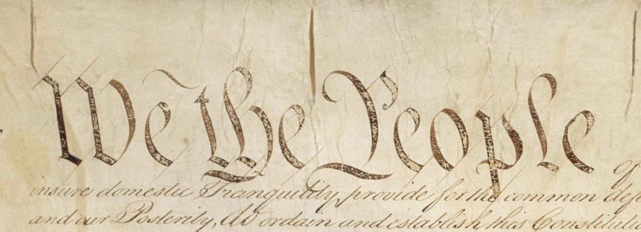 The Preamble of the Constitution of the United States of America.