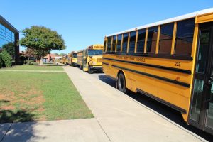 Students will return to school on Monday, October 12 using a hybrid model. Students are required to wear masks while on buses. 