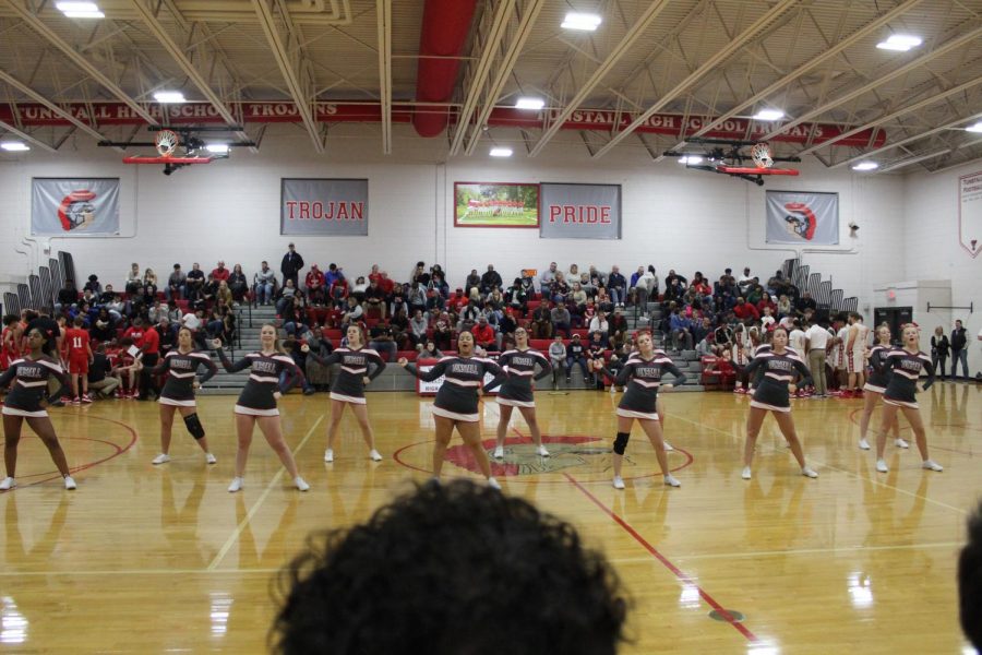 Tunstall’s Varsity Basketball Cheerleaders