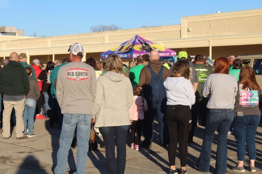 people gather to hear the preachers speech