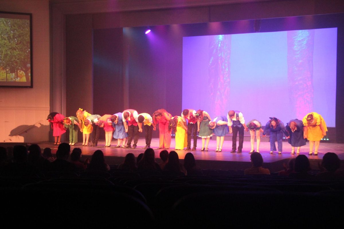 The cast bowing