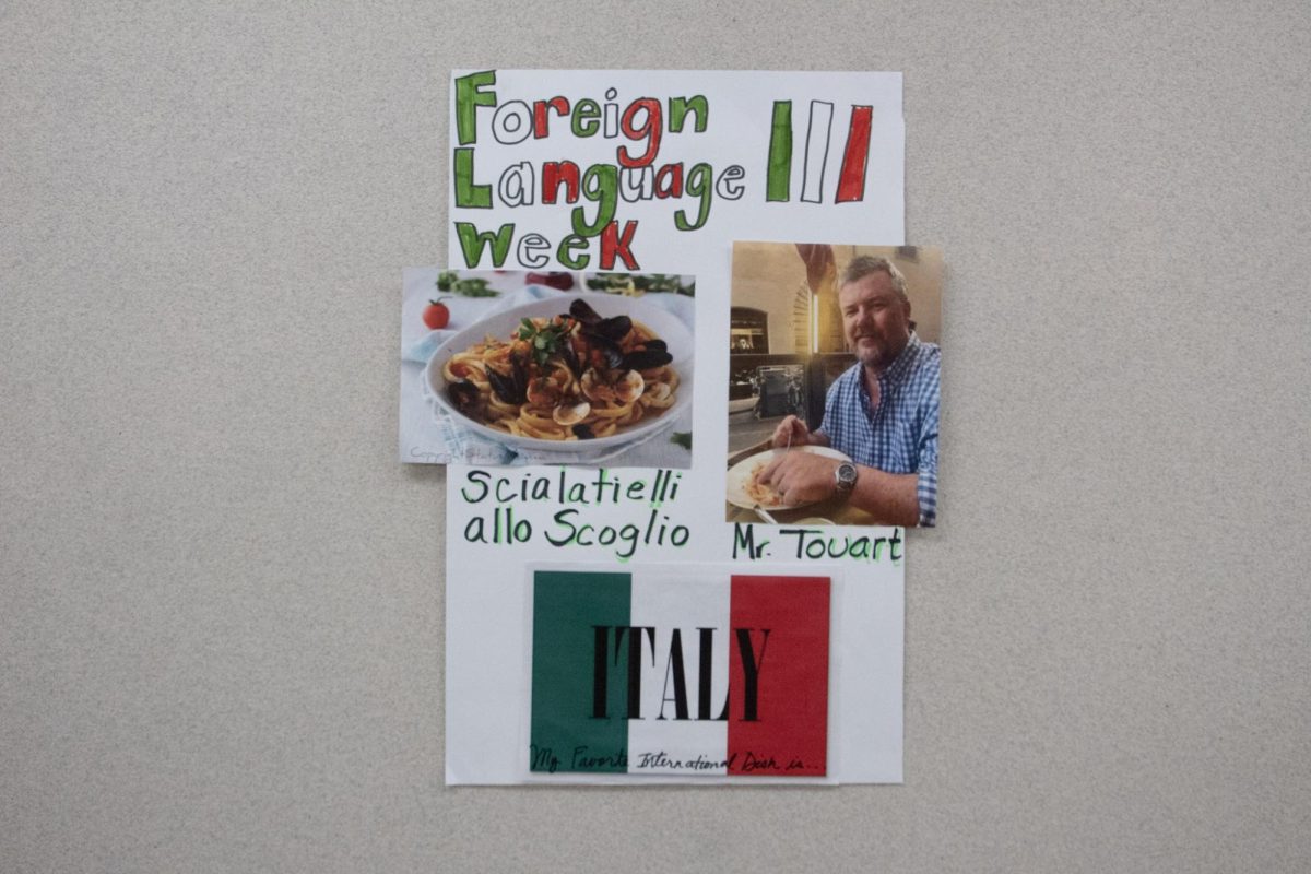 Mr. Touart foreign language week poster 