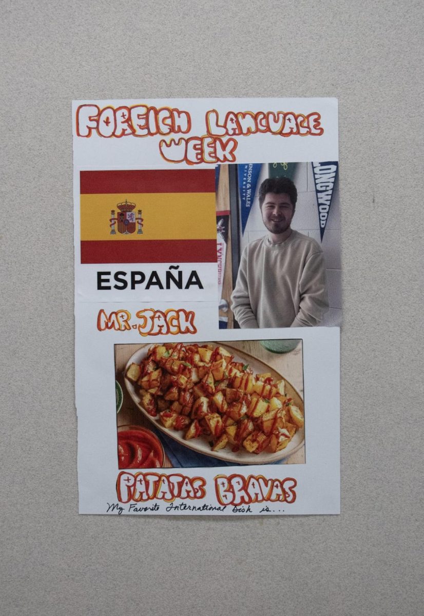 Mr. Jack's poster for the foreign language week